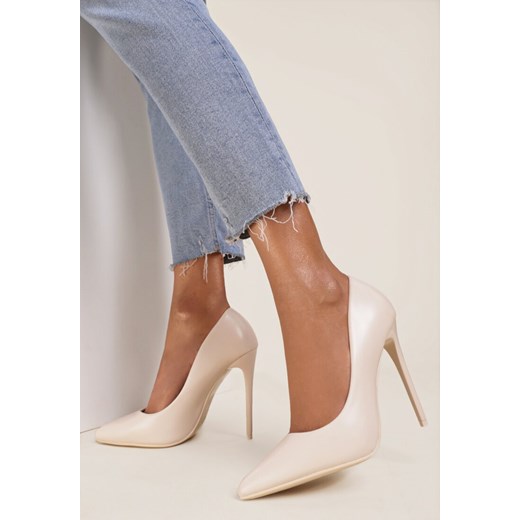 Beżowe Szpilki Delicate Renee 38 renee.pl