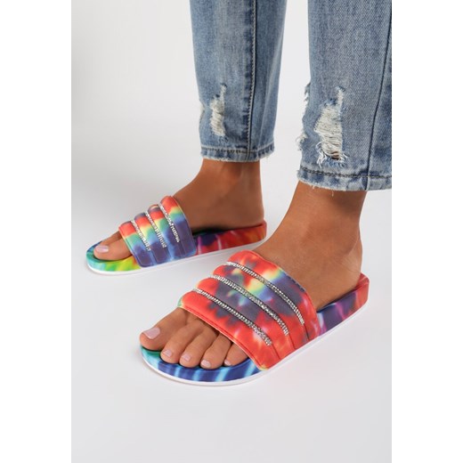 Tie Dye Niebieskie Klapki Heligenia Renee 38 wyprzedaż renee.pl