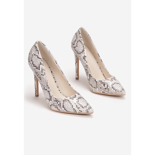 Beżowe Szpilki Athilethis 36 wyprzedaż born2be.pl