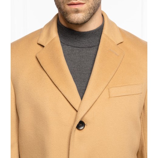 BOSS Wełniany płaszcz H-Hyde-214 | z dodatkiem kaszmiru 56 Gomez Fashion Store