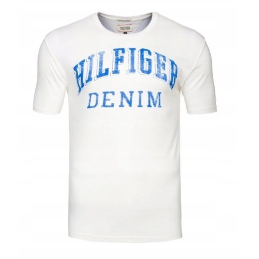 Tommy Hilfiger T-shirt Męski Regular Fit White ze sklepu dewear.pl w kategorii T-shirty męskie - zdjęcie 118767294
