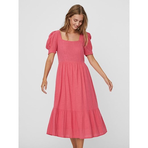 Sukienka "IRIS" w kolorze różowym Vero Moda XS promocyjna cena Limango Polska
