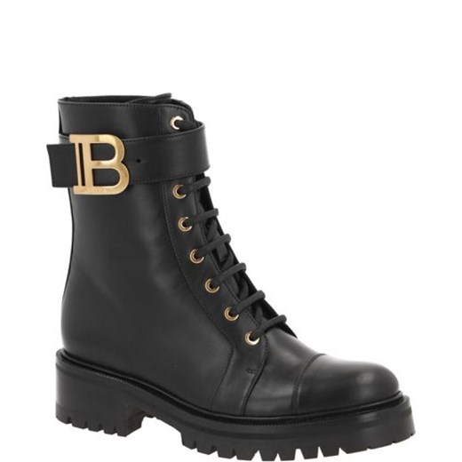 BALMAIN botki czarne