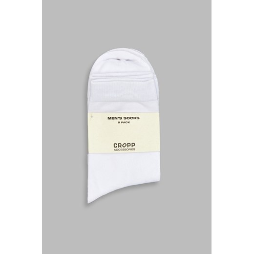 Cropp - 5 pack skarpetek - biały ze sklepu Cropp w kategorii Skarpetki damskie - zdjęcie 118835841