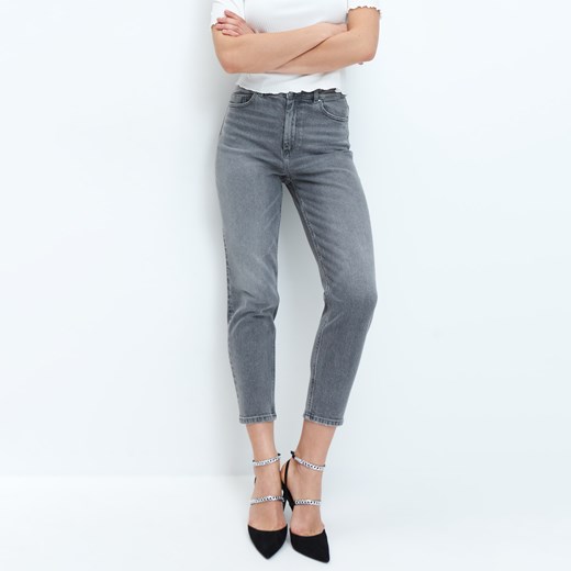 Mohito - Mom jeans - Jasny szary Mohito 38 promocyjna cena Mohito