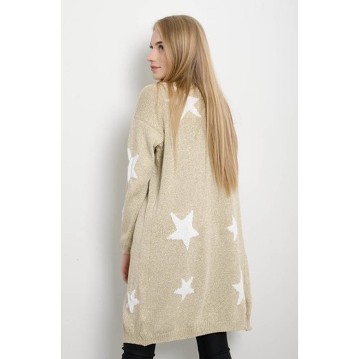 Sweter damski Olika casual z dekoltem w serek 