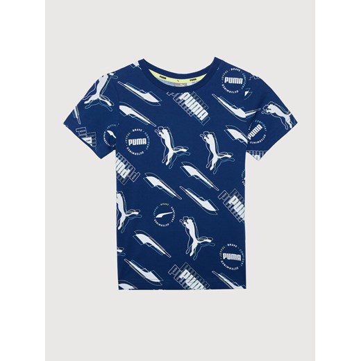 T-shirt chłopięce niebieski Puma 