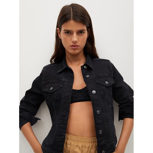 Mango Kurtka jeansowa Vicky 17040816 Czarny Regular Fit Mango M MODIVO