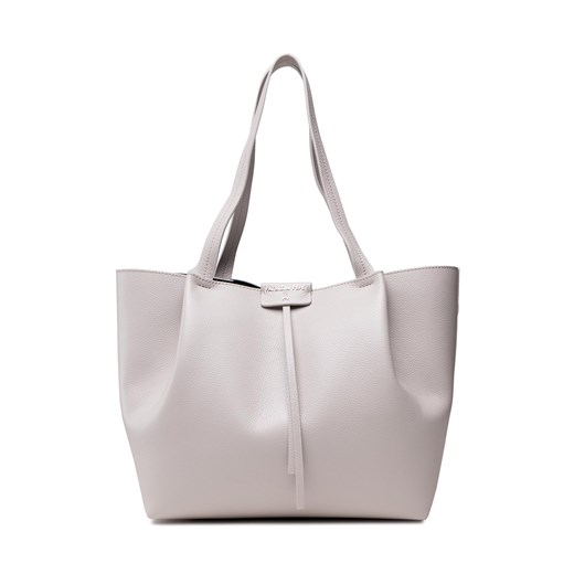 Shopper bag Patrizia Pepe biała matowa duża 
