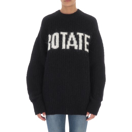 Rotate Sweter dla Kobiet, czarny, Bawełna, 2021, 38 Rotate 38 RAFFAELLO NETWORK