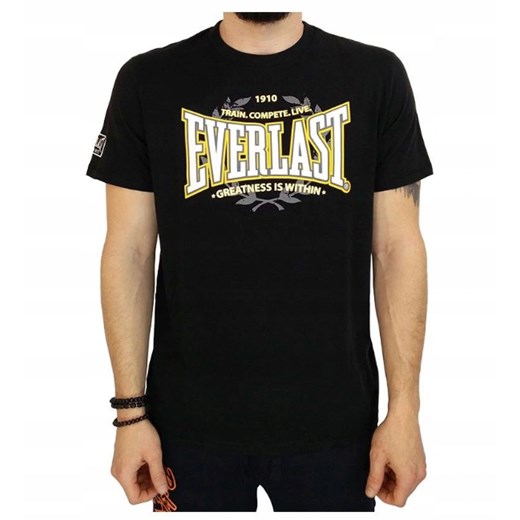 T-shirt  Męski Everlast C-neck Black ze sklepu dewear.pl w kategorii T-shirty męskie - zdjęcie 118975043