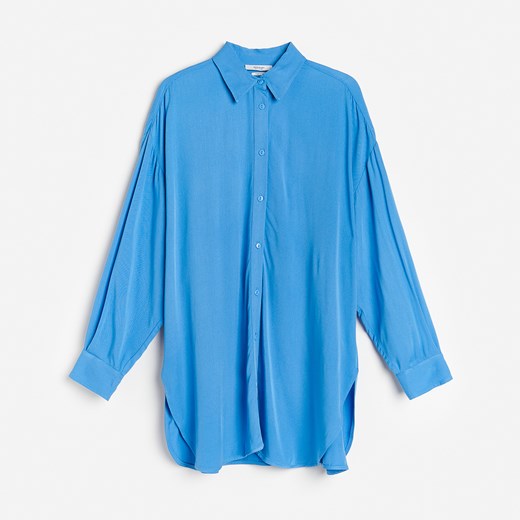 Reserved - Koszula oversize z EcoVero™ - Niebieski Reserved S wyprzedaż Reserved