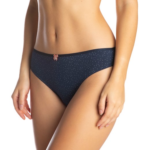 Figi damskie bikini z bawełny jersey L-1337BI, dwie sztuki S S bielizna.com.pl
