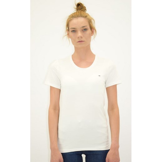t-shirt damski tommy jeans biały ze sklepu Royal Shop w kategorii Bluzki damskie - zdjęcie 119127041