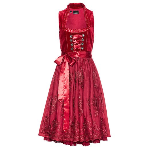 Sukienka w ludowym stylu, z aksamitu (2 części) | bonprix 52 bonprix - Allani
