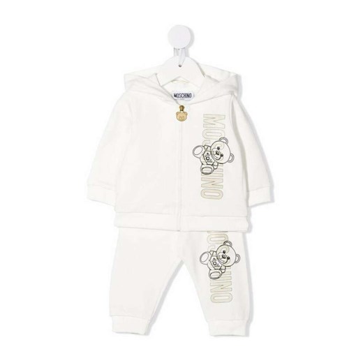 Biała odzież dla niemowląt Moschino dla dziewczynki 