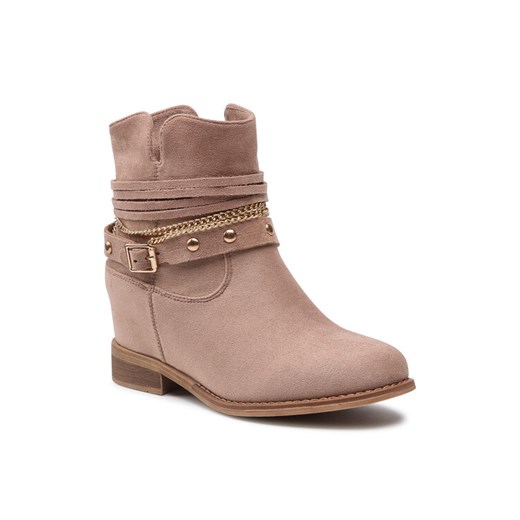 DeeZee Botki WS2991-08 Beżowy 39 MODIVO