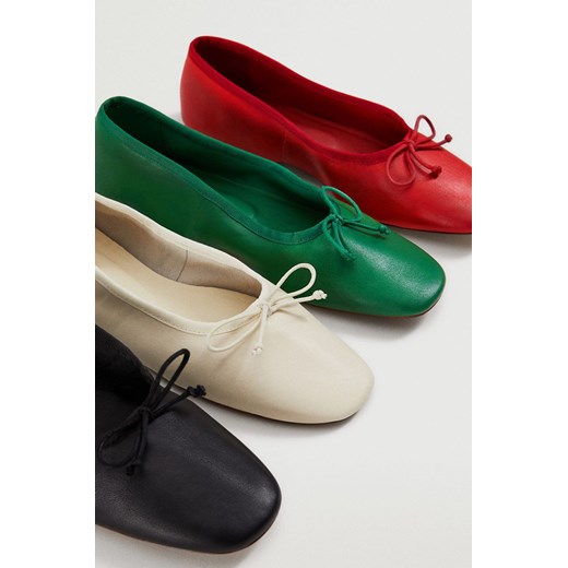 Mango - Baleriny skórzane RINA Mango 36 ANSWEAR.com