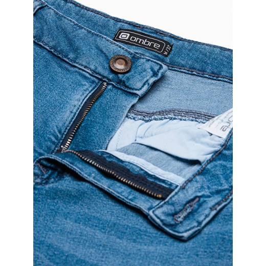 Spodnie męskie jeansowe P937 - jasnoniebieskie S ombre
