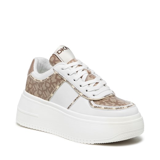 Sneakersy DKNY - Maia K2141229 Wht/Khk Whk 39 eobuwie.pl