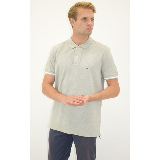 koszulka polo męska tommy hilfiger szara ze sklepu Royal Shop w kategorii T-shirty męskie - zdjęcie 119384983