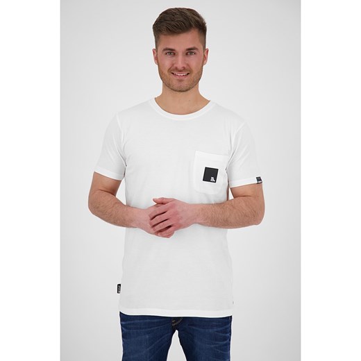 Koszulka "Logo Pocket" w kolorze białym Alife And Kickin XXL okazja Limango Polska