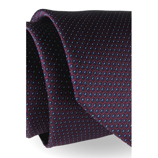 Krawat Męski Elegancki Modny klasyczny szeroki bordowy we wzorki G224 Jasman promocyjna cena ŚWIAT KOSZUL