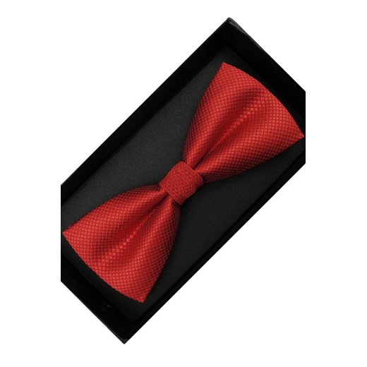 Elegancka Mucha Muszka Męska gotowa czerwona w delikatną kratkę tradycyjna M232 Laviino okazyjna cena ŚWIAT KOSZUL