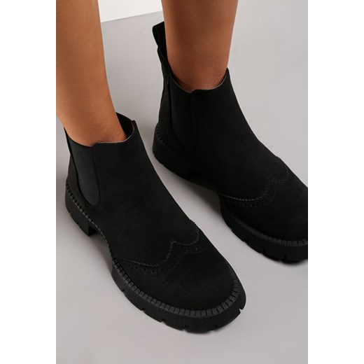 Workery damskie Renee z zamszu na zamek 