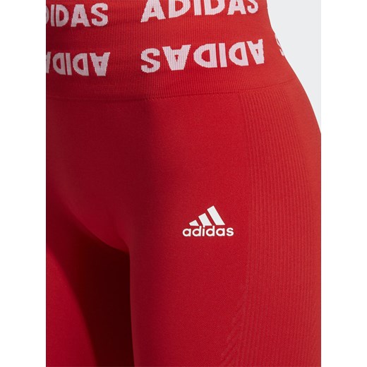 Spodnie damskie Adidas Performance sportowe z elastanu 