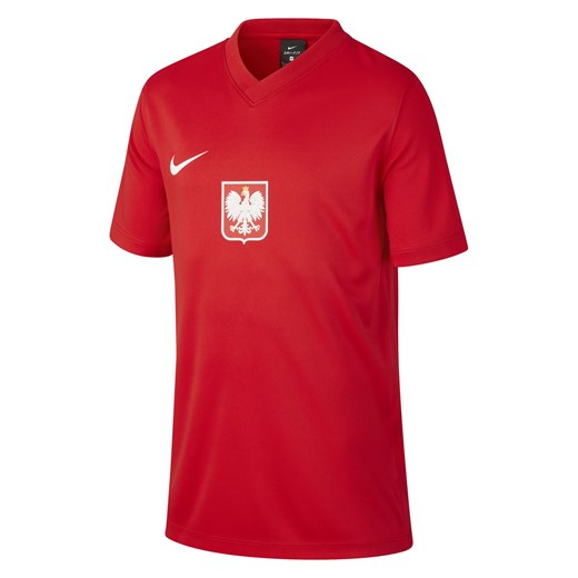 Koszulka sportowa dla dzieci Nike Polska Home Away 2020/21 CD1207 Nike M okazyjna cena INTERSPORT
