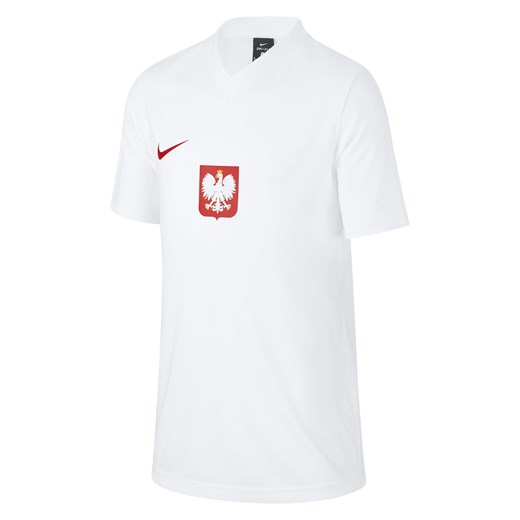 Koszulka sportowa dla dzieci Nike Polska Home Away 2020/21 CD1207 Nike XL okazyjna cena INTERSPORT