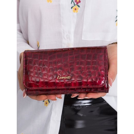 Czerwony portfel damski z motywem zwierzęcym Fashionhunters One size Factcool