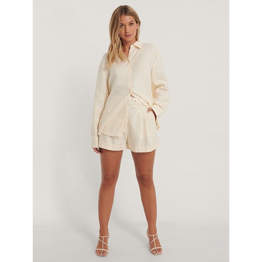 Lniana bluzka w kolorze piaskowym 34 promocja Limango Polska