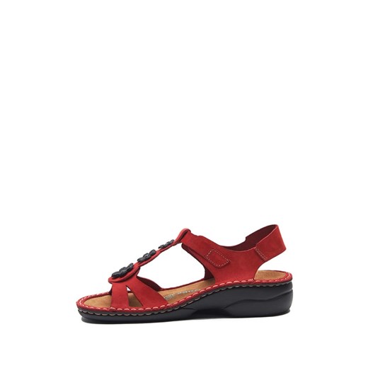 Skórzane sandały w kolorze czerwonym Comfortfusse 37 wyprzedaż Limango Polska