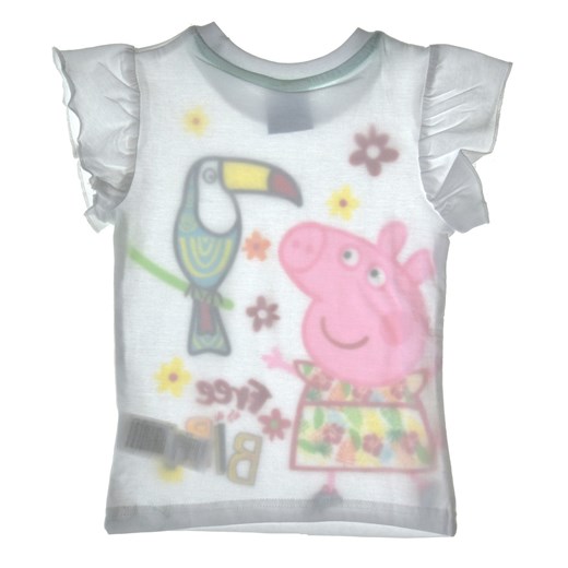 T-shirt dla dzieci Świnka Peppa z ozdobnymi rękawami Licencja 128 Sklep Dorotka