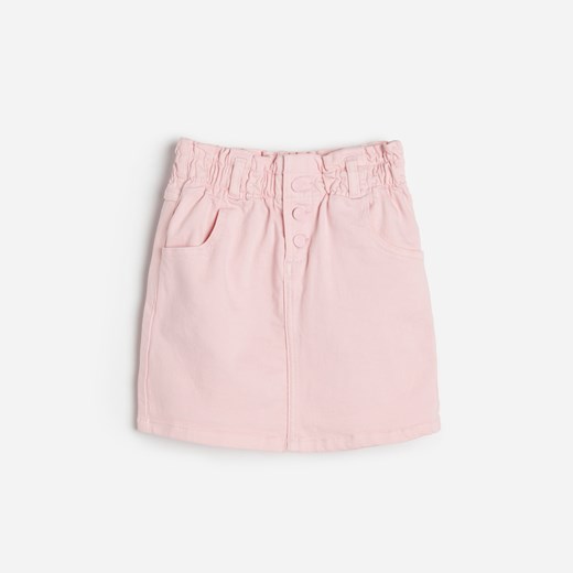 Reserved - Bawełniana spódnica mini - Różowy Reserved 134 okazyjna cena Reserved