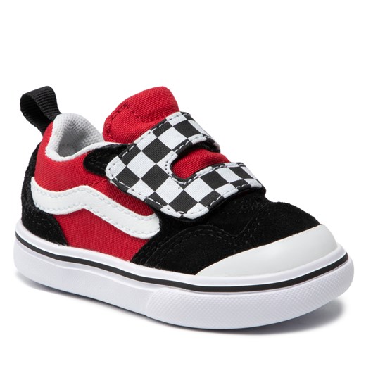 Sneakersy VANS - Comfycush New Sko VN0A4TZH35U1 (Checkerboard) Black/Red Vans 22 eobuwie.pl