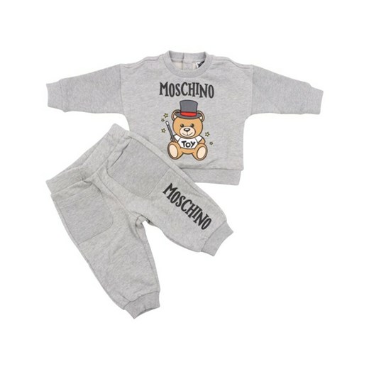 Odzież dla niemowląt Moschino szara dla chłopca 
