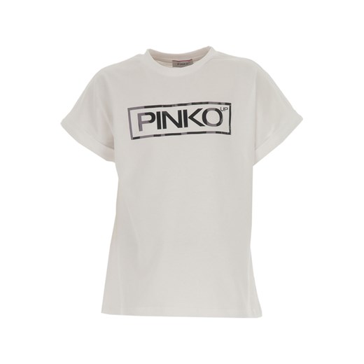 Pinko Koszulka Dziecięca dla Dziewczynek, biały, Bawełna, 2021, L XL XXL Pinko XXL RAFFAELLO NETWORK
