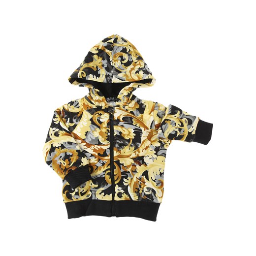 Versace Bluzy Niemowlęce dla Chłopców, czarny, Bawełna, 2021, 12 M 18M 24M 2Y 3Y Versace 24M RAFFAELLO NETWORK