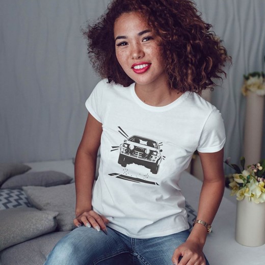Koszulka damska z Audi Quattro 'Rally' okazyjna cena sklep.klasykami.pl