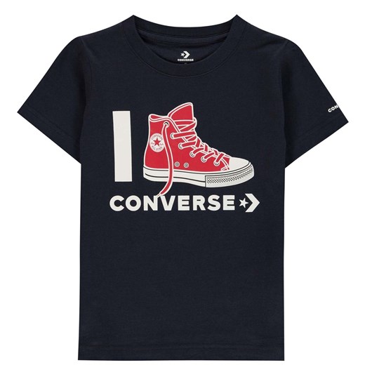 Converse I Love T Shirt Junior Boys Converse 4-5 Y Factcool