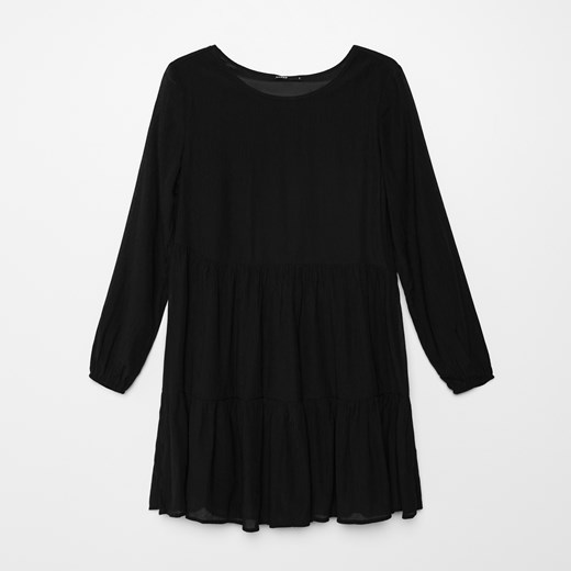Cropp - Sukienka odcinana w talii - Czarny Cropp XL wyprzedaż Cropp
