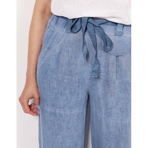 UNISONO Spodnie z szerokimi nogawkami - 147-D572 JEANS Unisono S wyprzedaż Unisono