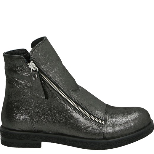 VENEZIA Czarne botki z nubuku - 023259 BLACK Venezia 41 Venezia okazja
