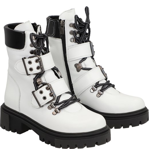 VENEZIA Białe botki - 27781401 WHITE Venezia 40 Venezia