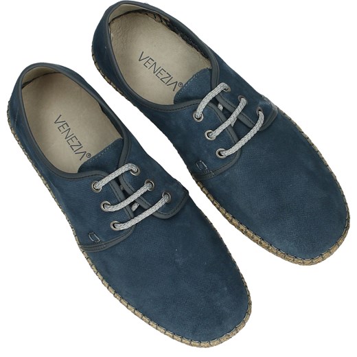 Espadryle męskie granatowe Venezia