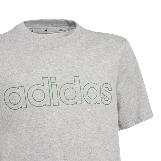 Dziecięca Koszulka ADIDAS B LIN T MGREYH/GREEN GN4004 134 sklepmartes.pl okazja