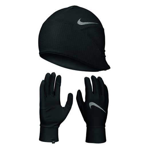 Męskie Rękawiczki NIKE MEN'S ESSENTIAL RUNNING HAT AND GLOVE SET N.100.0594.082 Nike S/M wyprzedaż sklepmartes.pl